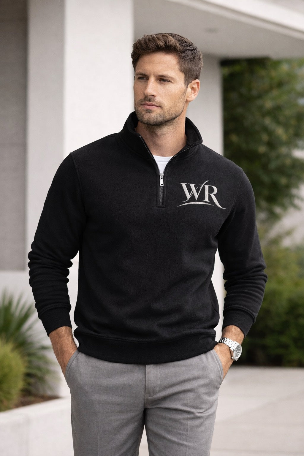 Wellington Ridge Essential Quarter-Zip – Black